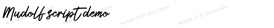 Mudolf script demo字体转换